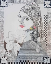 Rafique Somroo, 16 x 20, Mixed Media on Canvas, Figurative Painting, AC-RSO-047